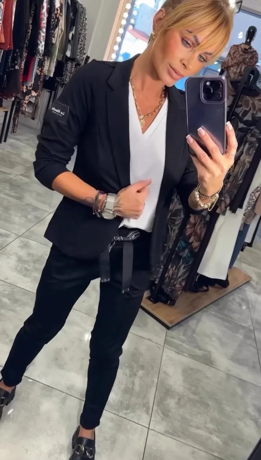 BELLE I ELEGANTES BLAZER- UND HOSEN-SET