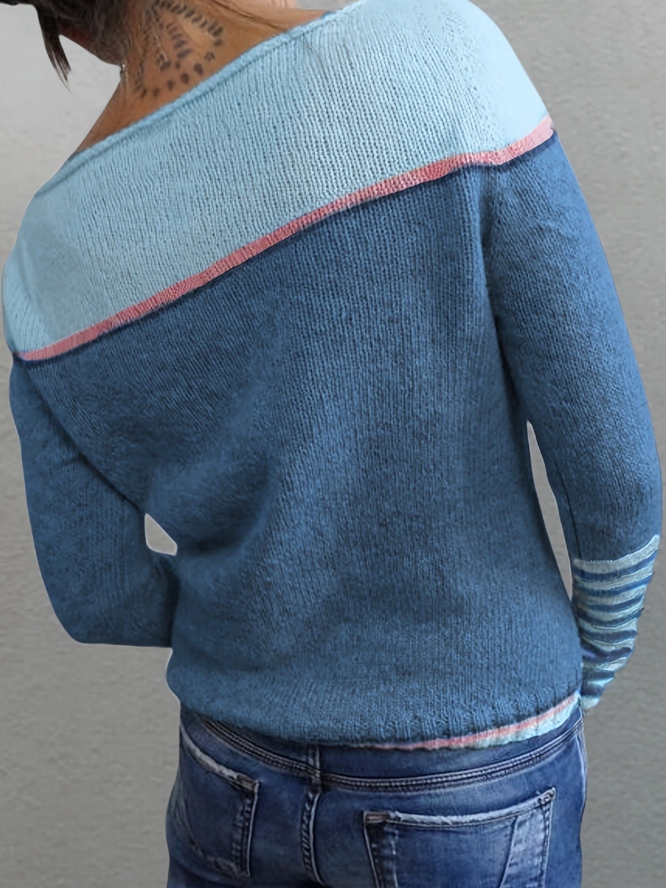 Katharina - Langärmliger gestreifter Pullover