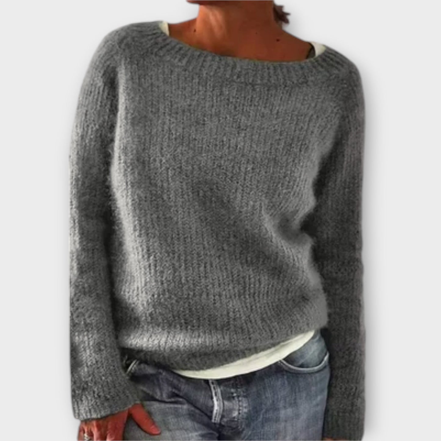 Regine – Pullover in Unifarbe