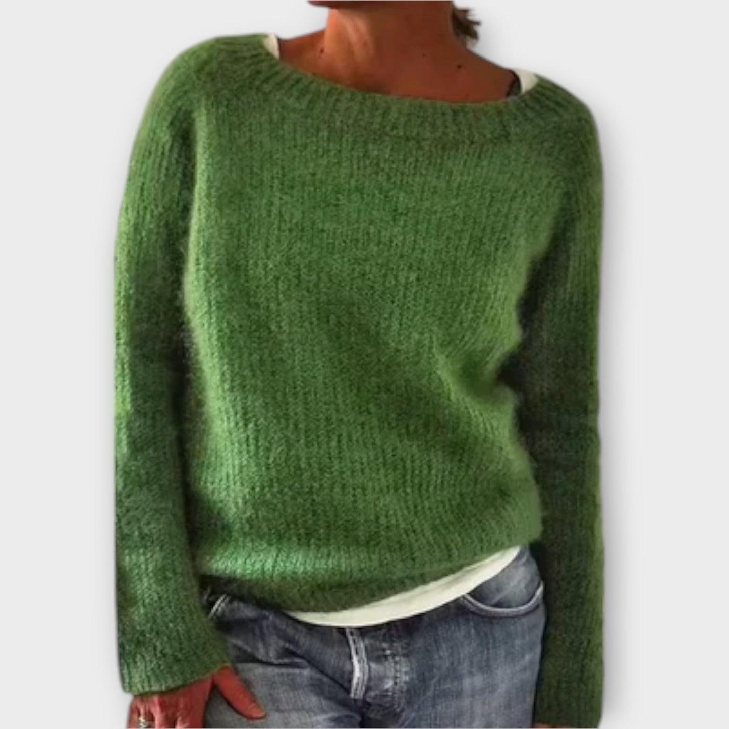 Regine – Pullover in Unifarbe