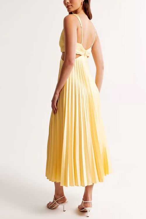 Sage™ – Plissiertes Maxikleid