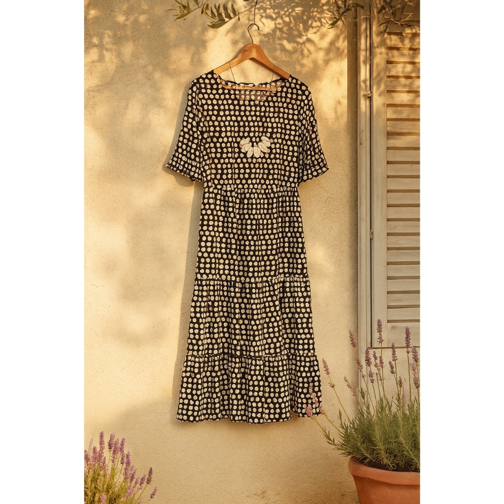 Maria™ - Rüschensleeve Midi-Kleid
