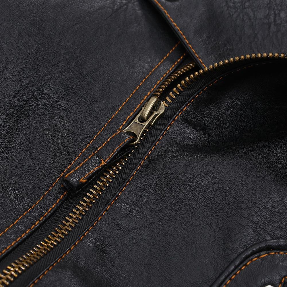 ICEBANNER Herren Vintage Bikerjacke