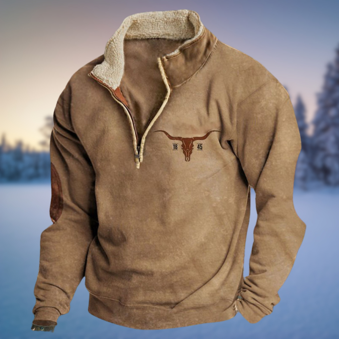 SEBASTIAN I VINTAGE FLEECE-GEFÜTTERTER PULLOVER