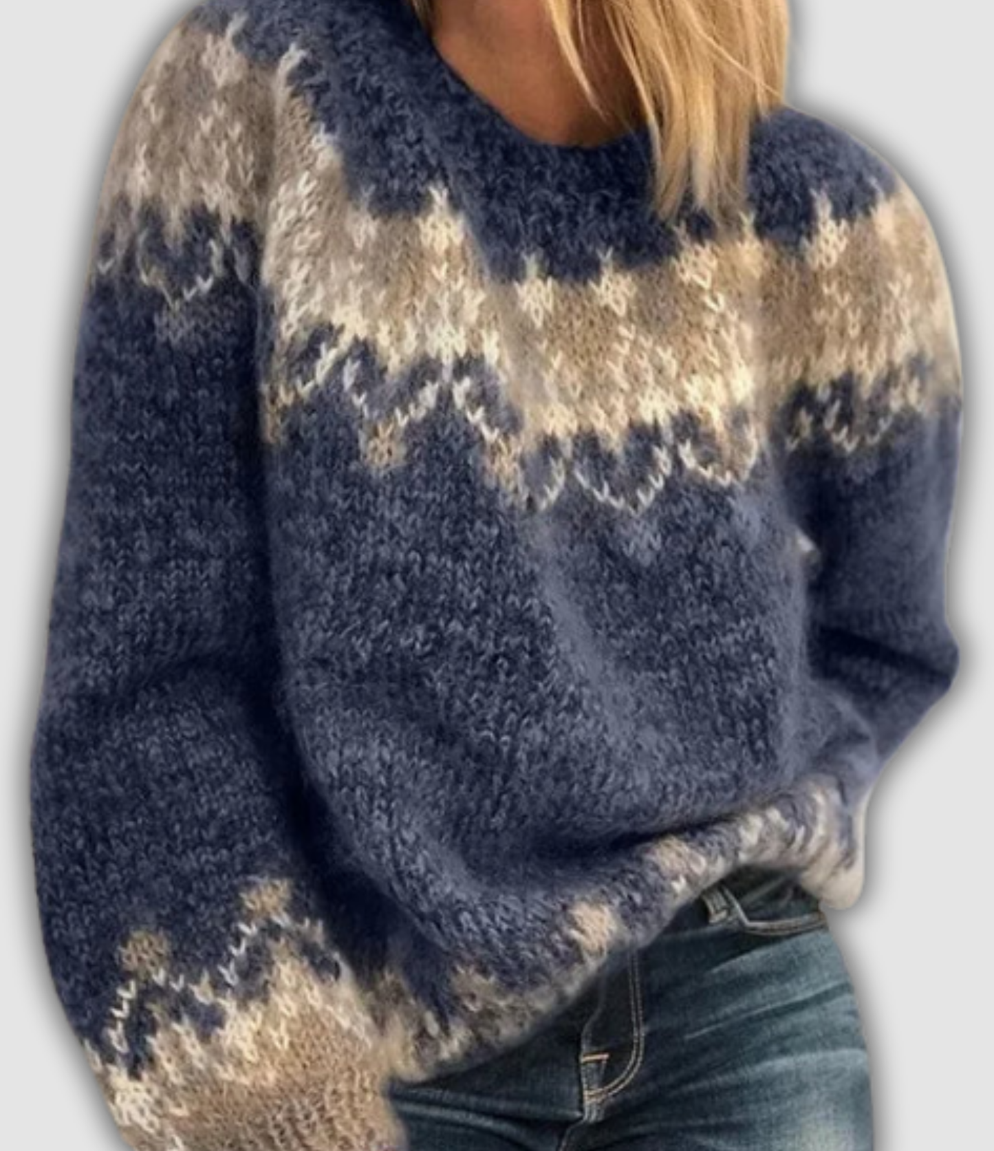 YLVA I BEQUEMER MOHAIR-PULLOVER