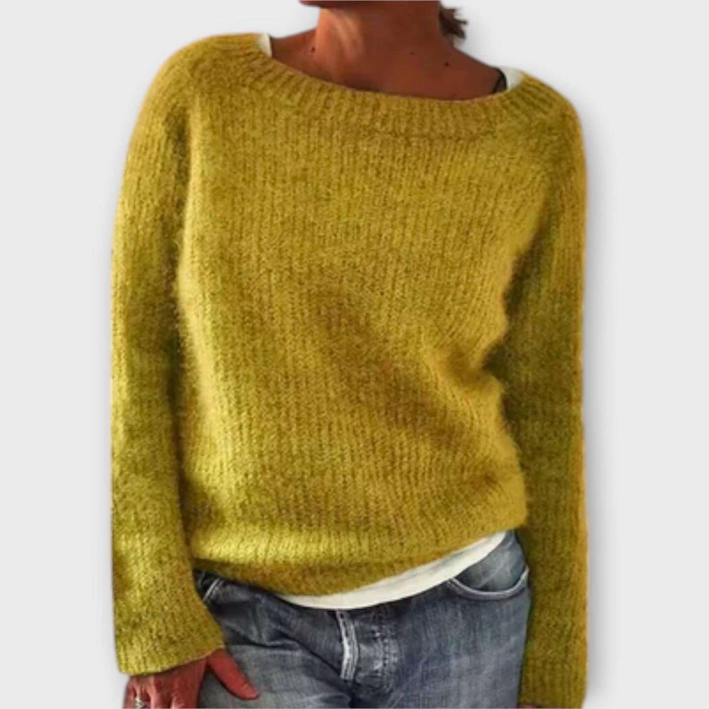 Regine – Pullover in Unifarbe