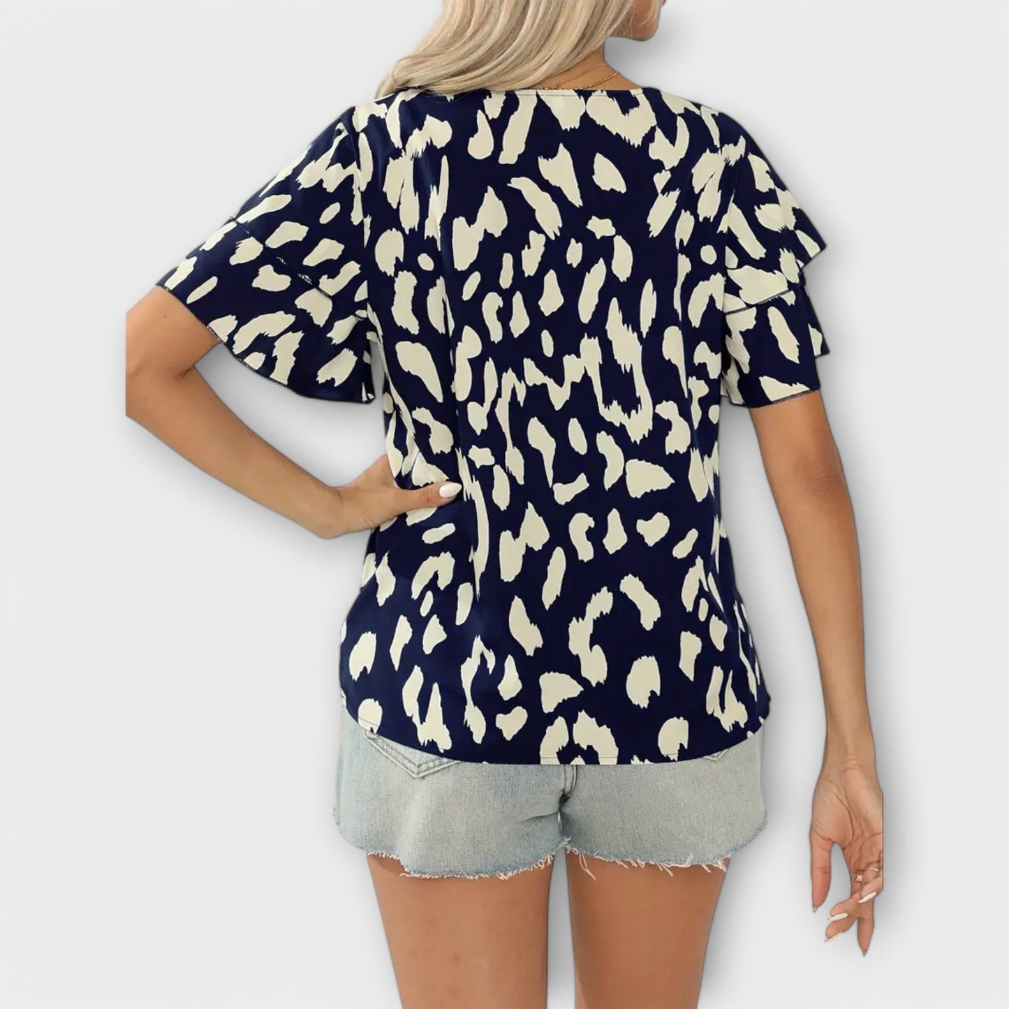Evelyn - Legere Bluse mit Rundhalsausschnitt