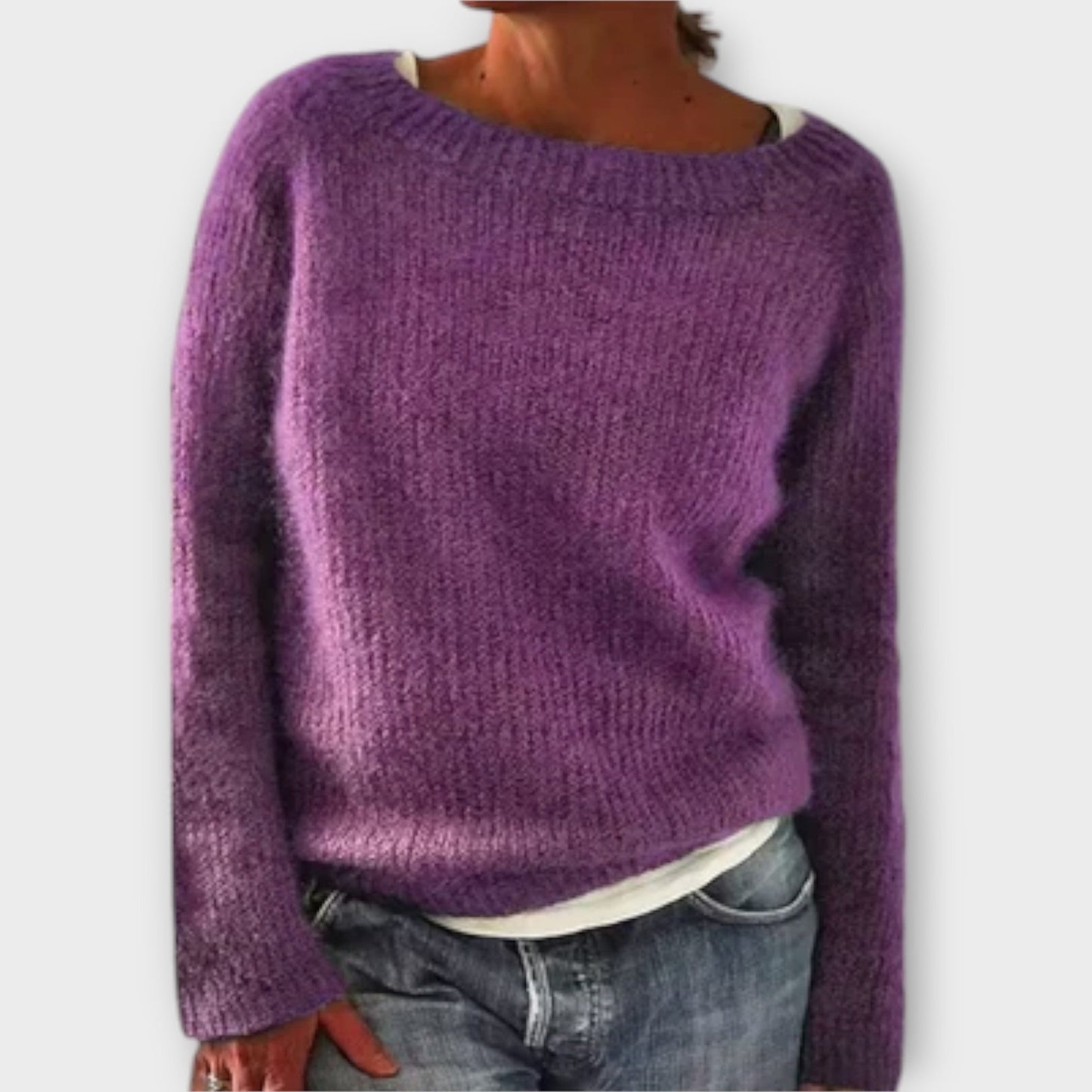 Regine – Pullover in Unifarbe