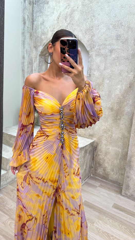 Carly | Elegantes V-Ausschnitt Kleid