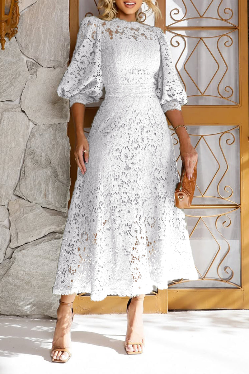 LunaBloom™ Spitzenlaterne Kleid