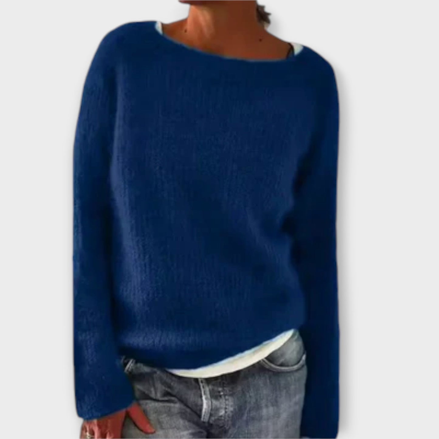 Regine – Pullover in Unifarbe