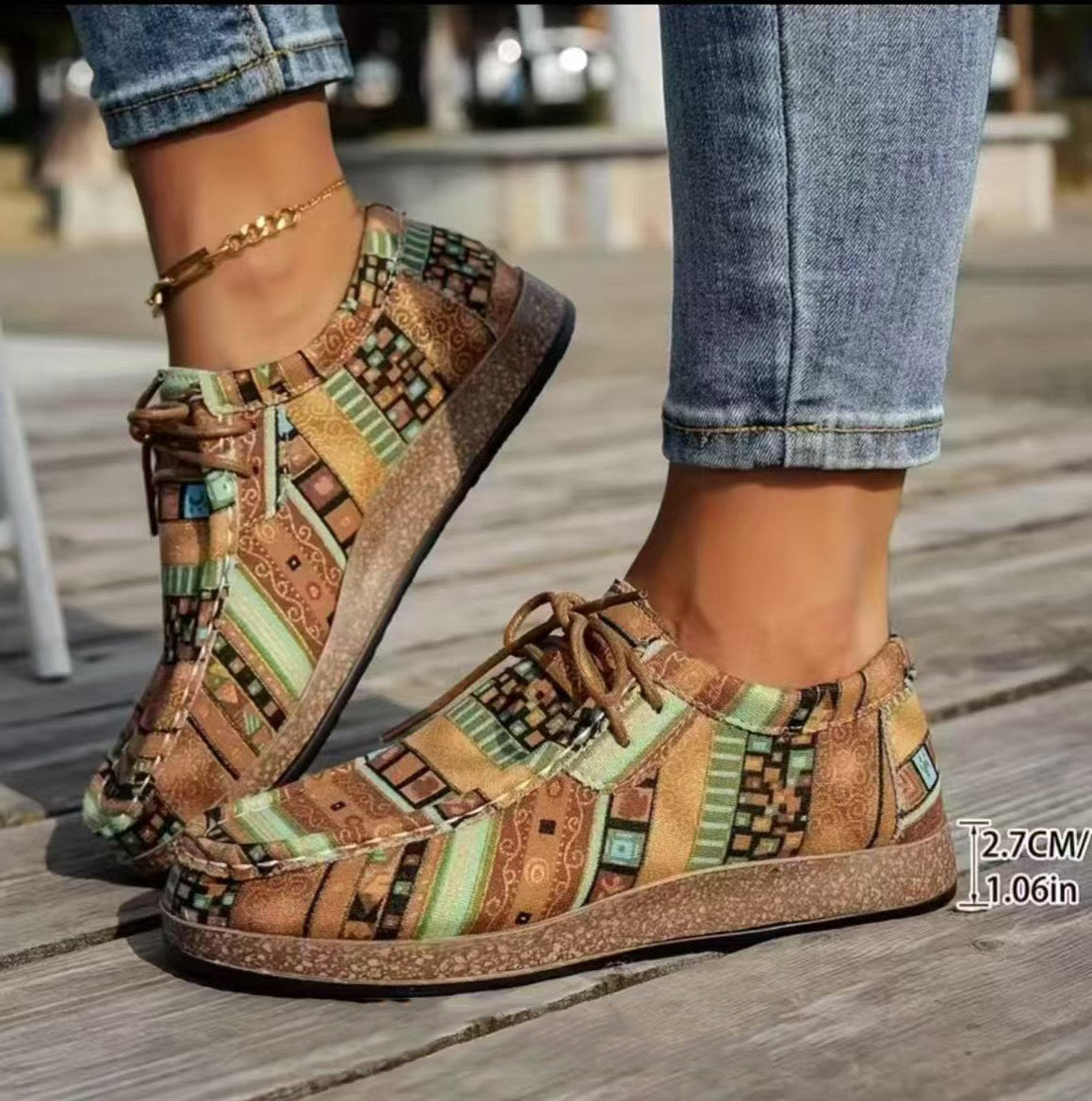 KIARA I STILVOLLE PRINT- TURNSCHUHE