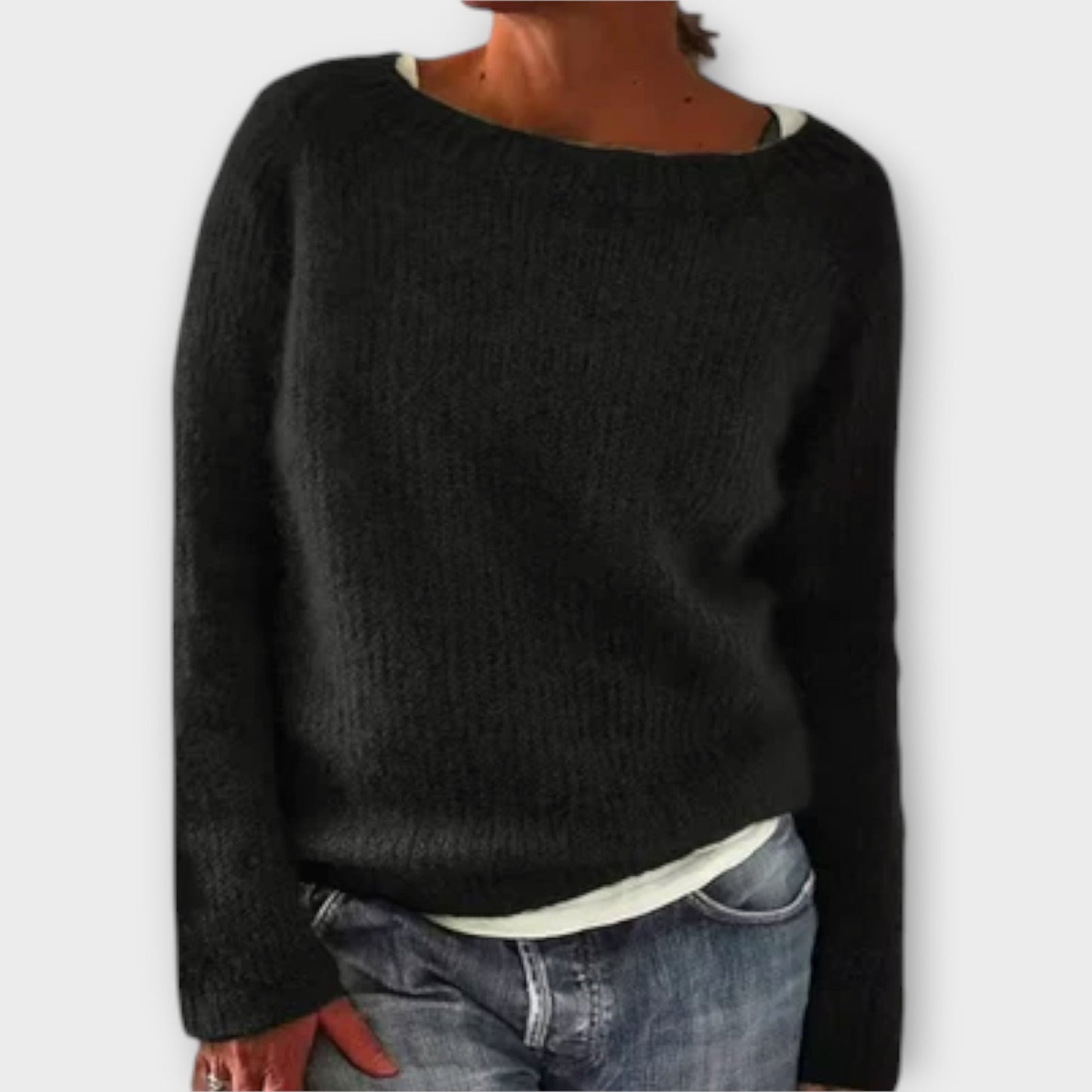 Regine – Pullover in Unifarbe