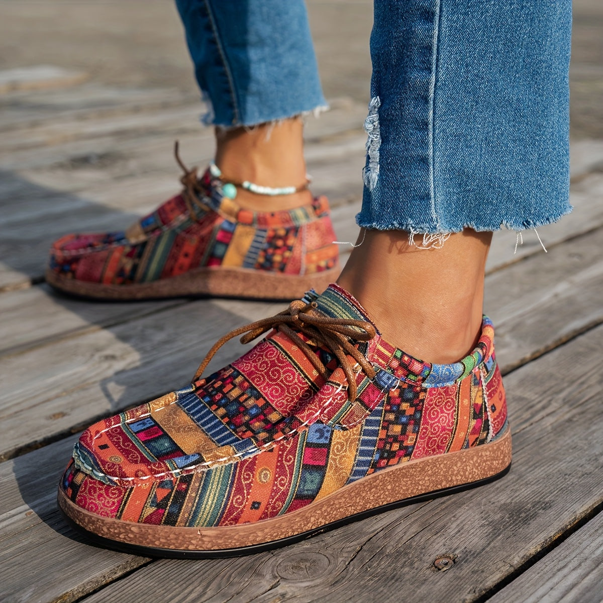 KIARA I STILVOLLE PRINT- TURNSCHUHE