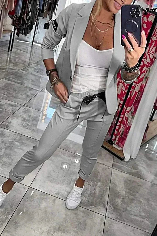 BELLE I ELEGANTES BLAZER- UND HOSEN-SET