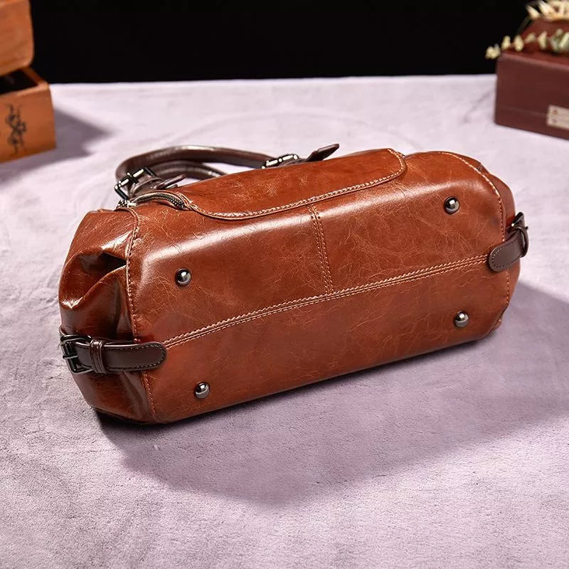 Dominique | Elegante Lederhandtasche