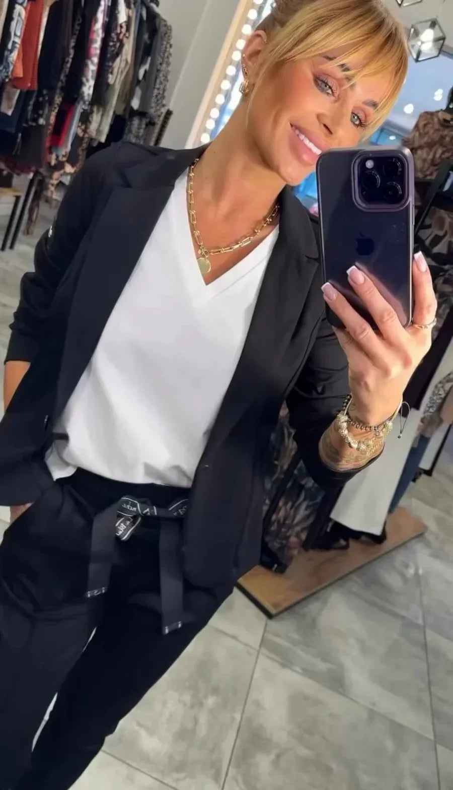 BELLE I ELEGANTES BLAZER- UND HOSEN-SET