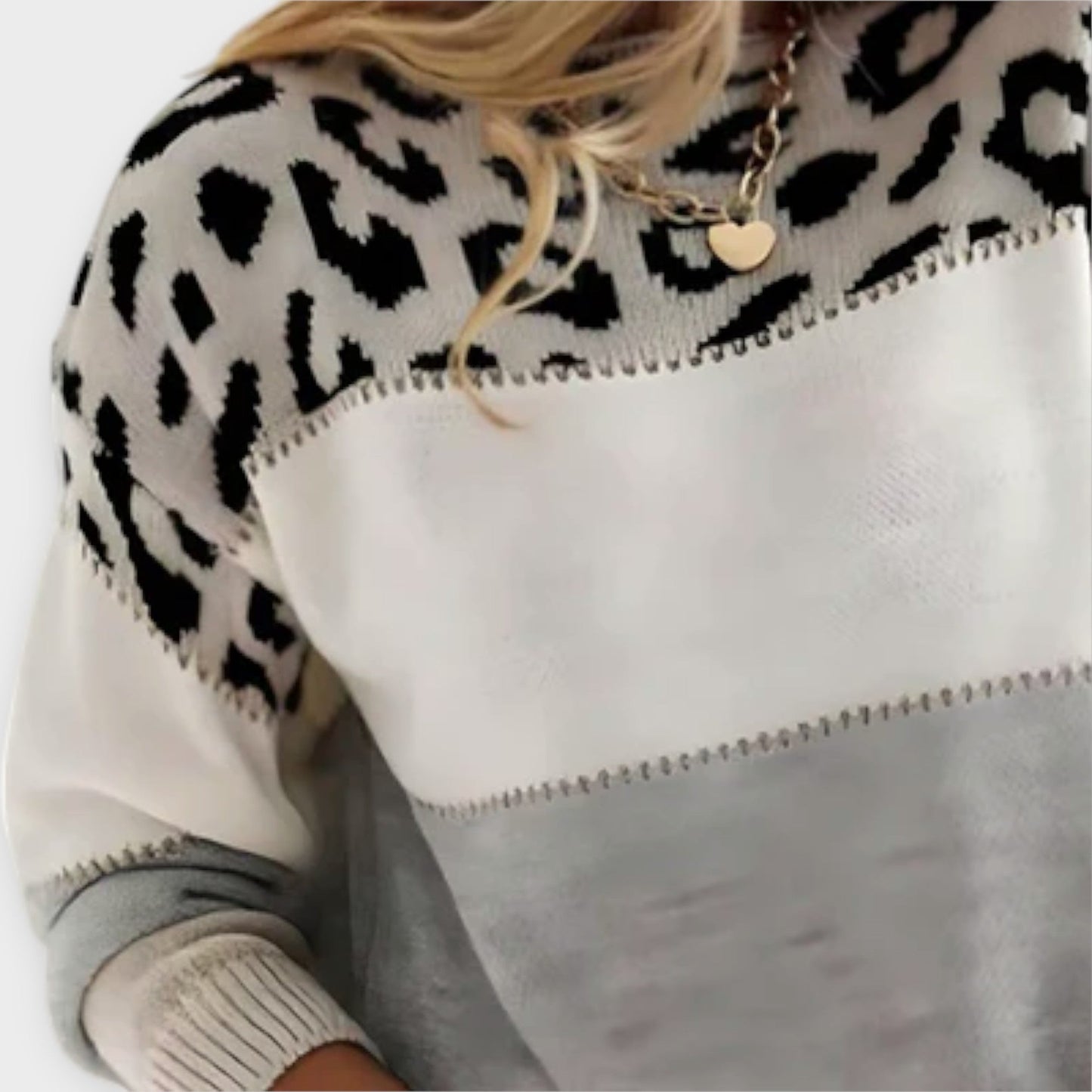 Cheyenne - Lässiger Pullover mit Leoparden-Design