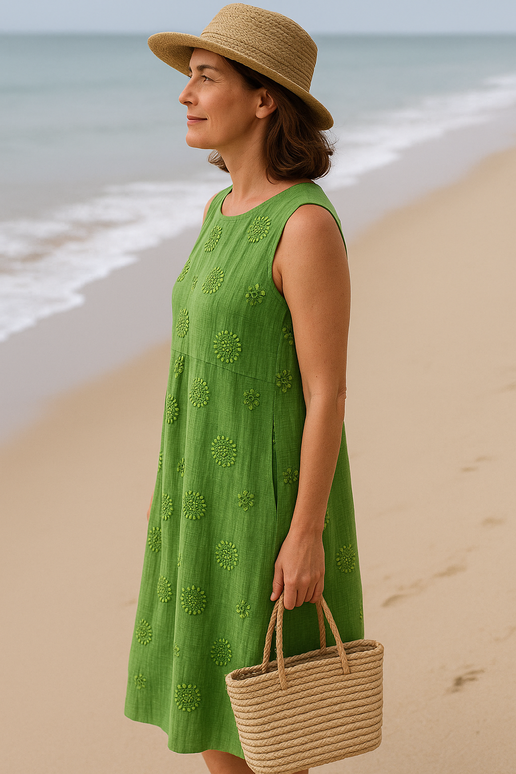 Ärmelloses Midikleid – Luftige Freiheit, alltäglicher Charme