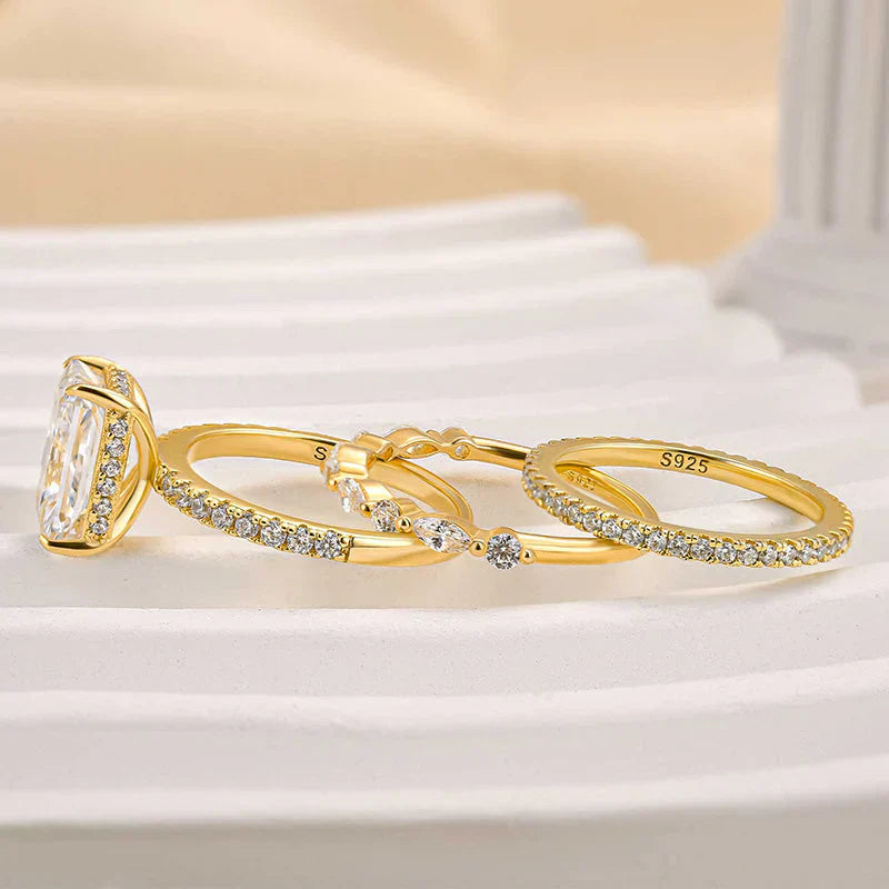 Jaily Luxe 3-teiliges Ring-Set