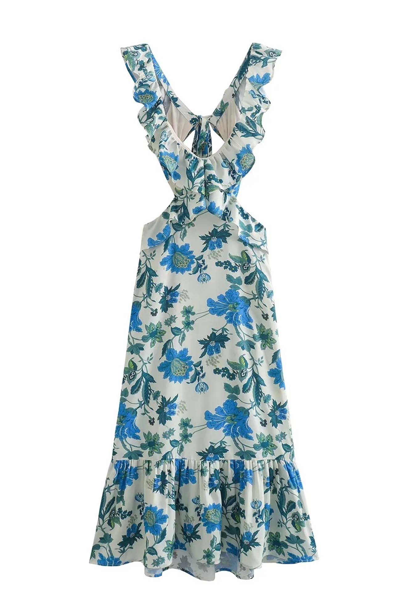 Nova | Rüschens Maxi-Kleid