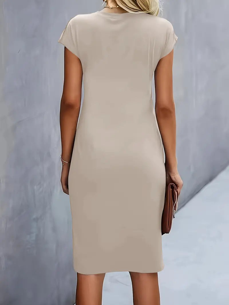 Adelina™ - Stilvolles Rundhalskleid