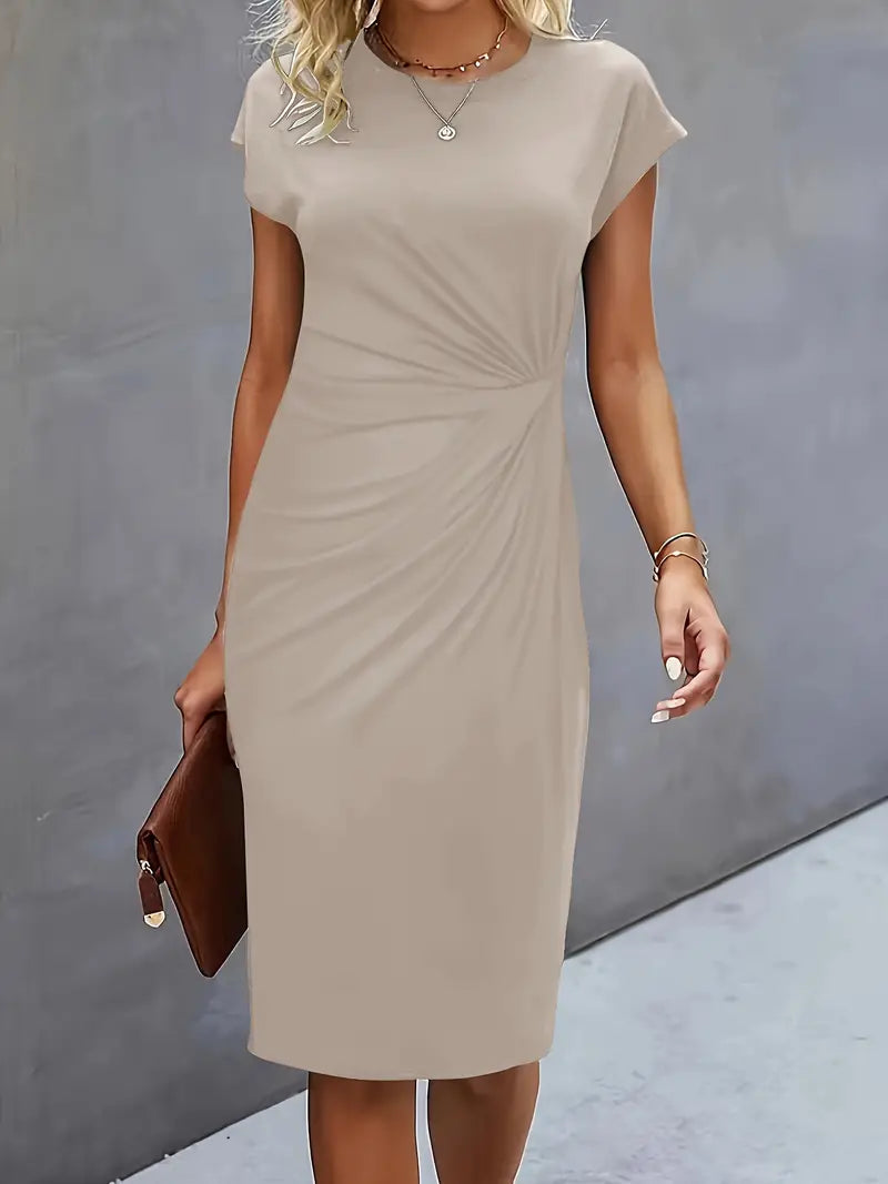 Adelina™ - Stilvolles Rundhalskleid