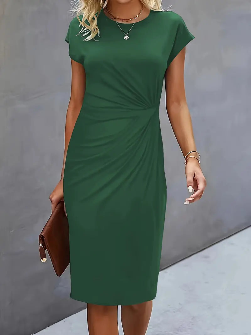 Adelina™ - Stilvolles Rundhalskleid