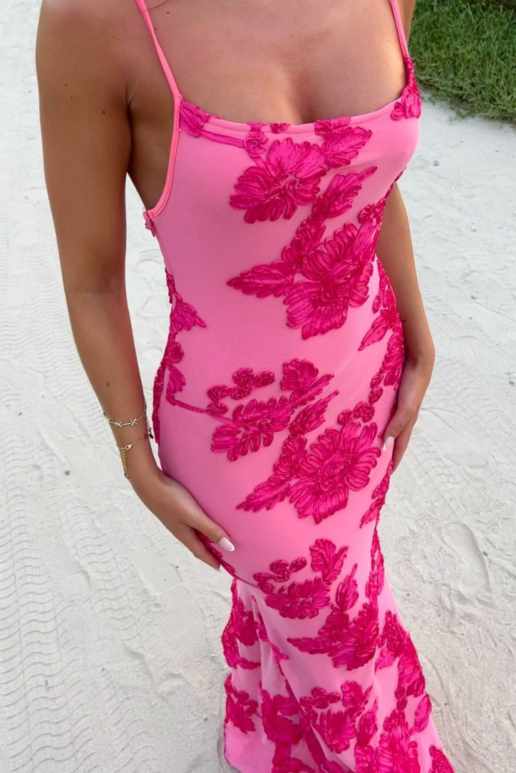 Thea | Florales Maxikleid