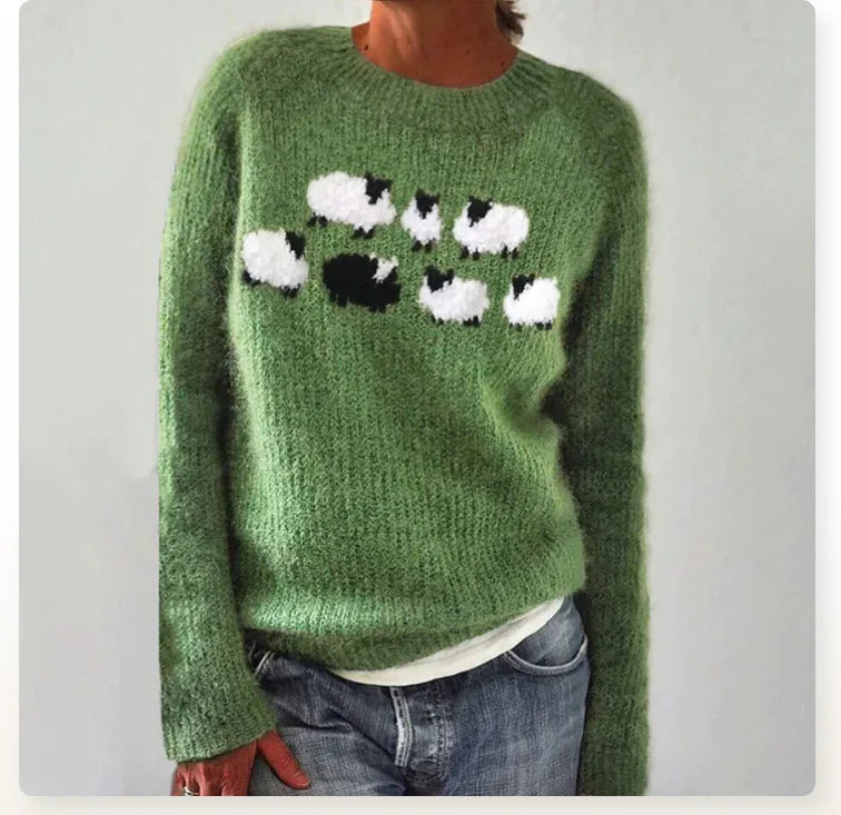 LILOU I BEQUEMER SCHAFPULLOVER
