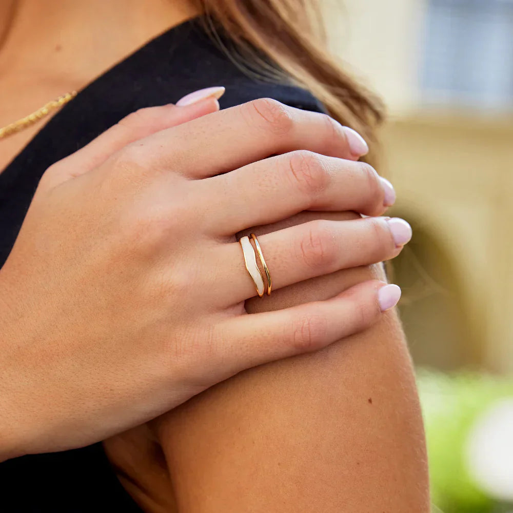 Elise™ | Skulptierter Schicht-Ring