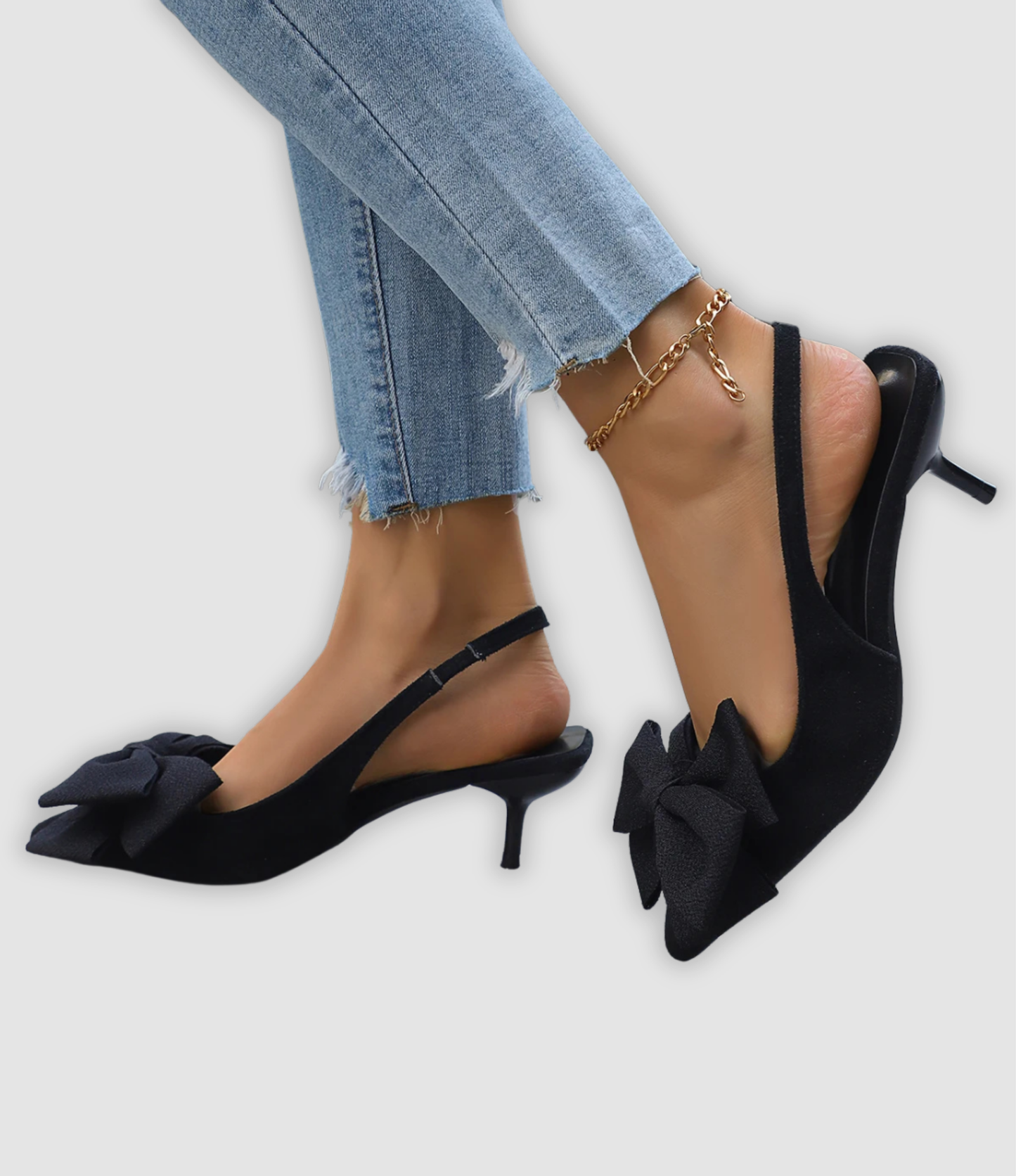 NIRA I ELEGANTE STILETTO-SANDALEN MIT SCHLEIFE