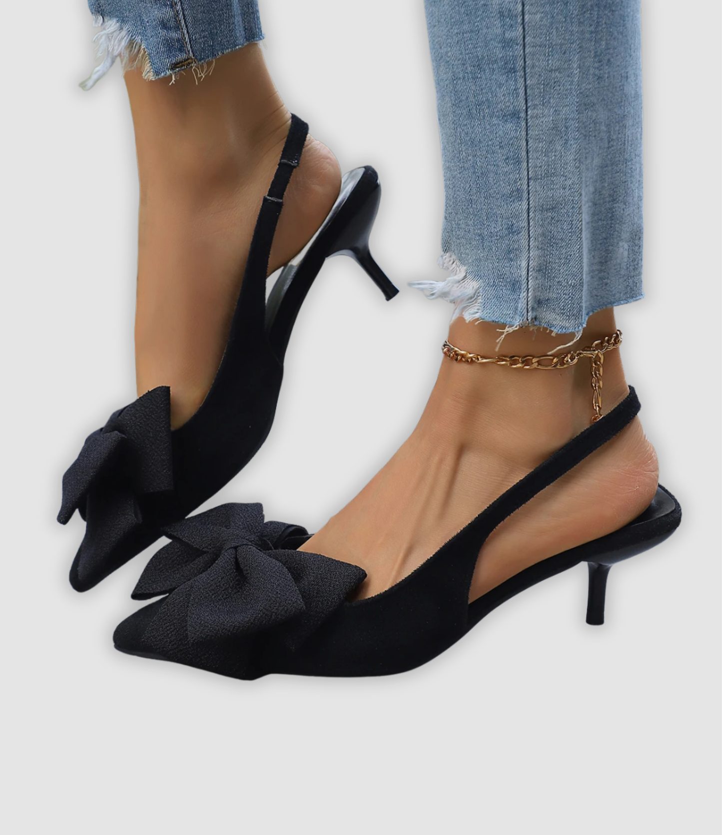 NIRA I ELEGANTE STILETTO-SANDALEN MIT SCHLEIFE