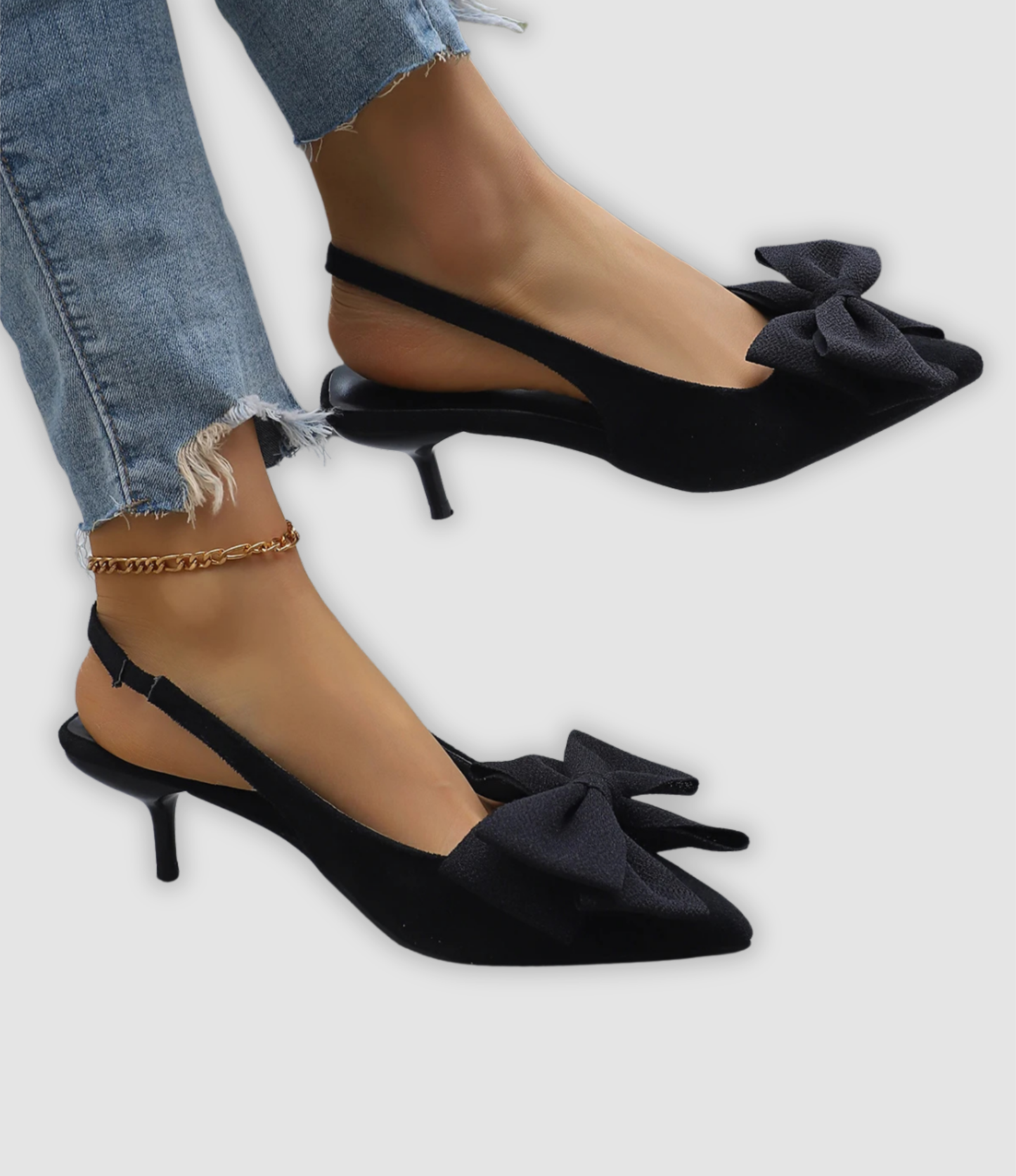 NIRA I ELEGANTE STILETTO-SANDALEN MIT SCHLEIFE