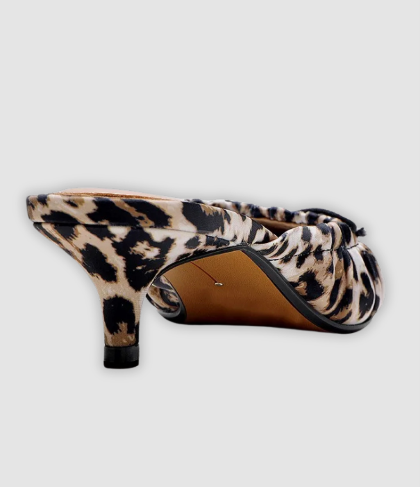 CLEO I TRENDIGE PANTOLETTEN MIT LEOPARDENMUSTER