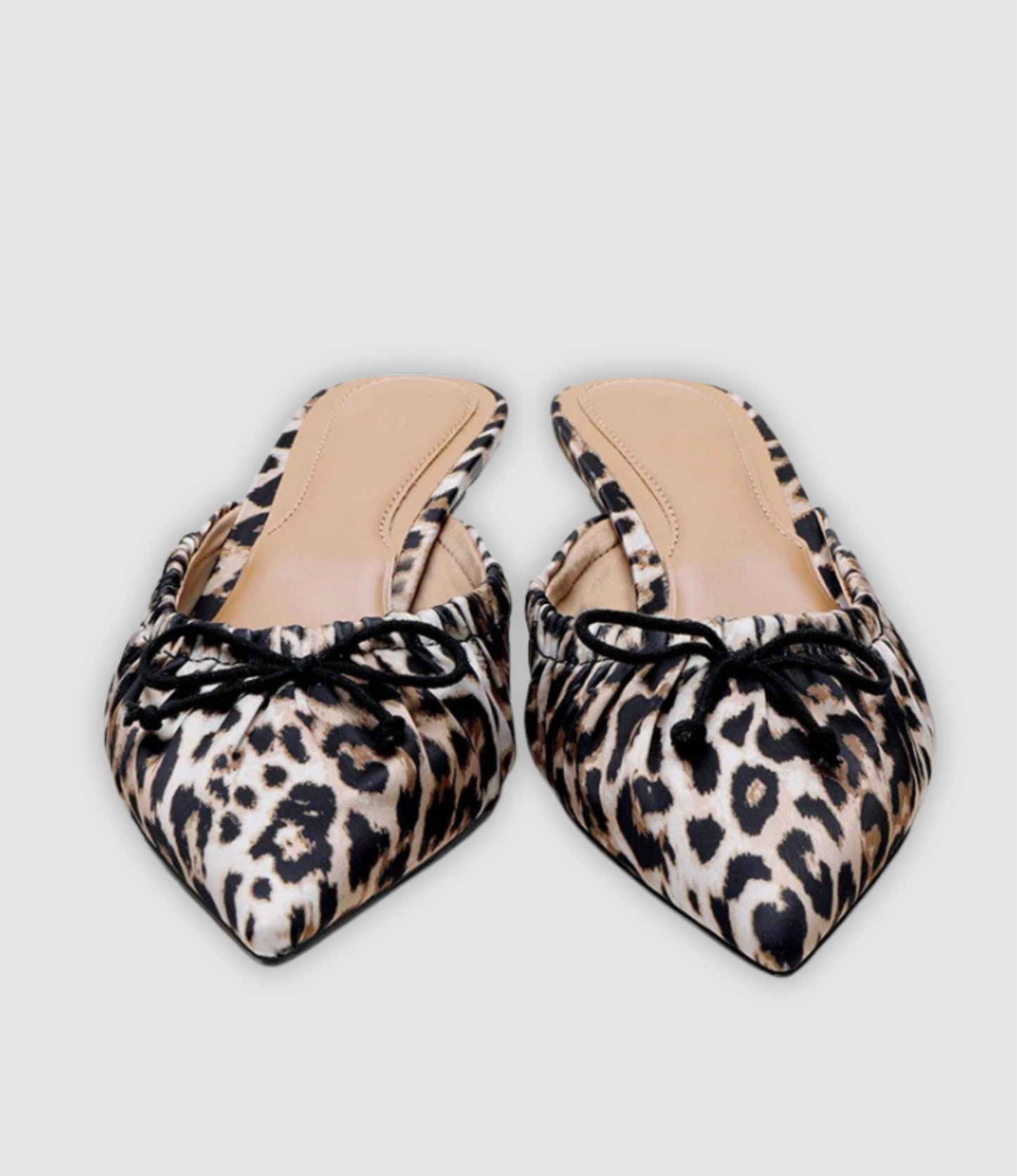 CLEO I TRENDIGE PANTOLETTEN MIT LEOPARDENMUSTER