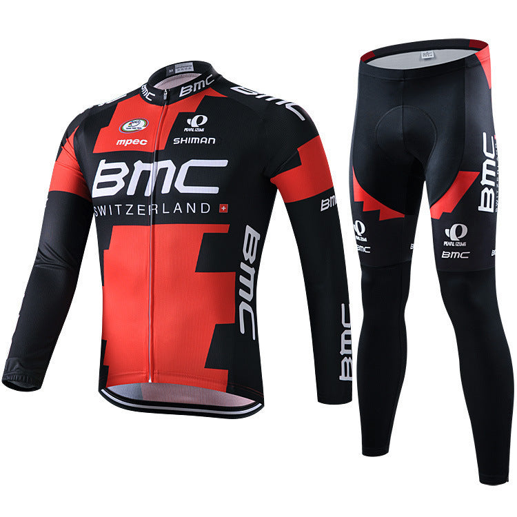 Sky - Langarm-Radsportbekleidung Professionelles Set