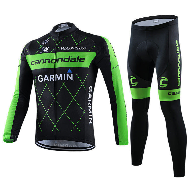 Sky - Langarm-Radsportbekleidung Professionelles Set