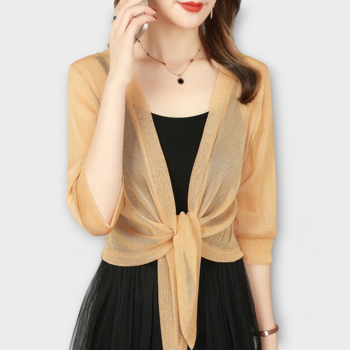 Olivia - Bluse mit offenem Vorderteil