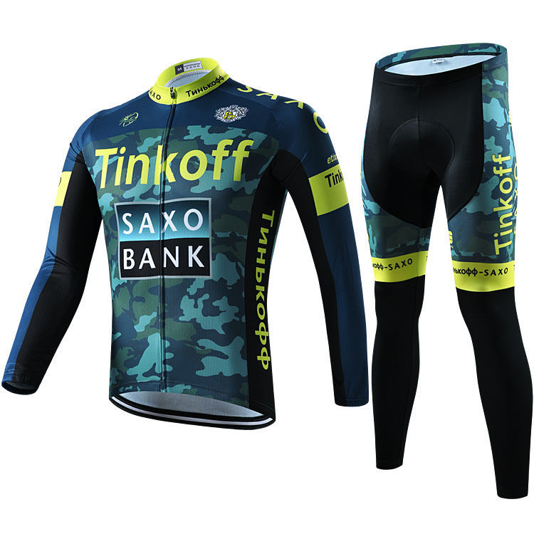 Sky - Langarm-Radsportbekleidung Professionelles Set