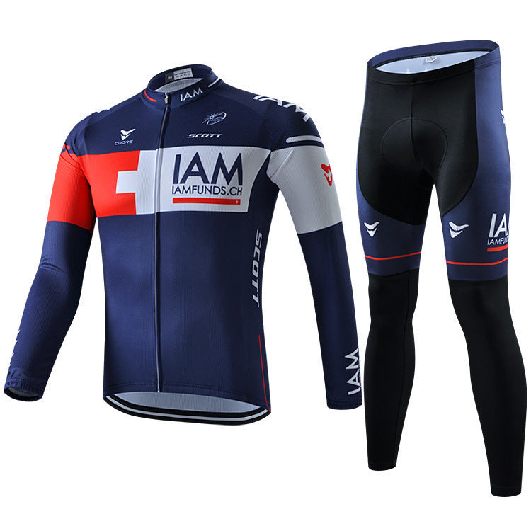 Sky - Langarm-Radsportbekleidung Professionelles Set