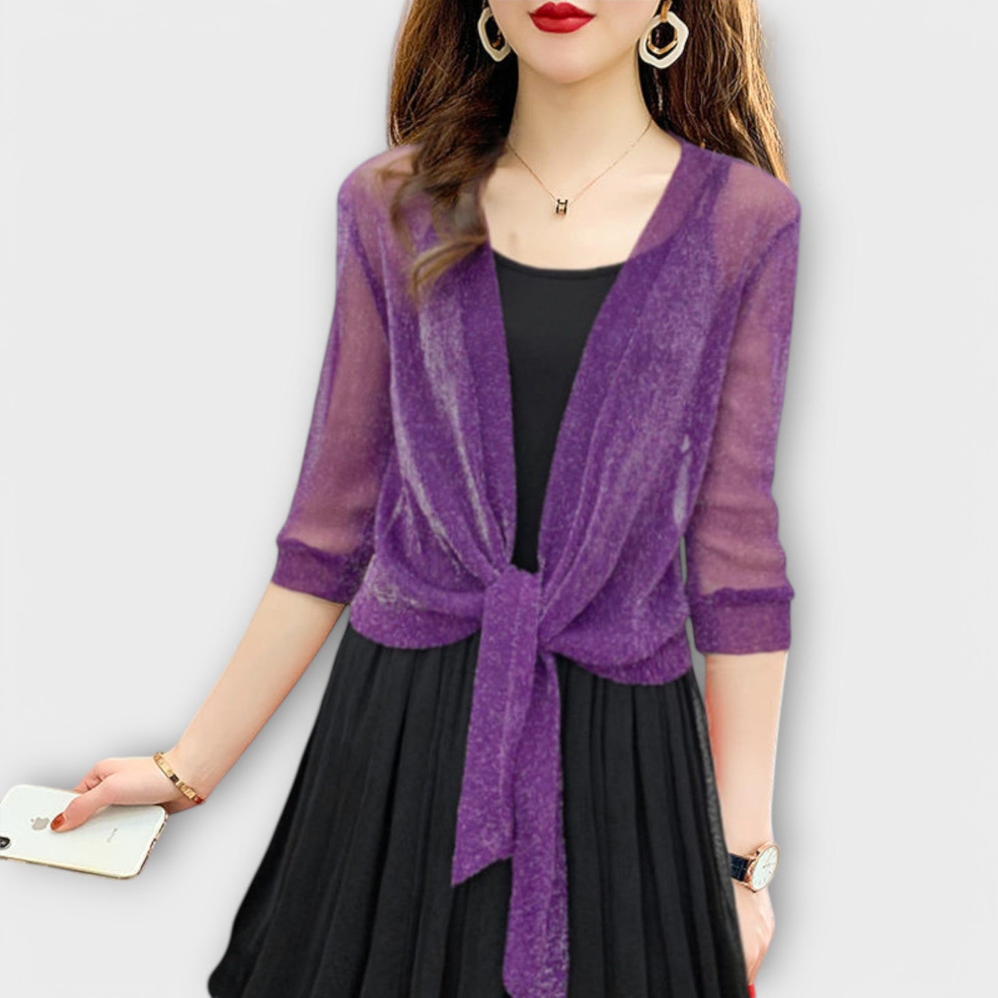 Olivia - Bluse mit offenem Vorderteil