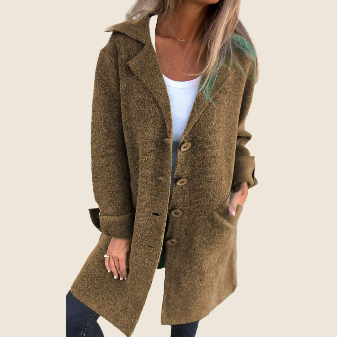 Frankie | Lässiger Oversized-Mantel mit Revers