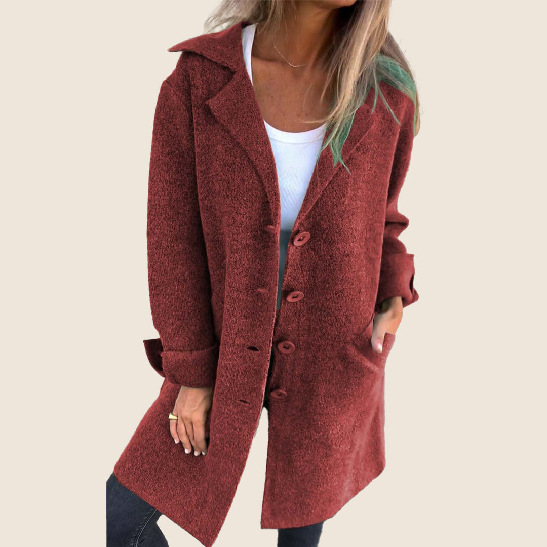Frankie | Lässiger Oversized-Mantel mit Revers