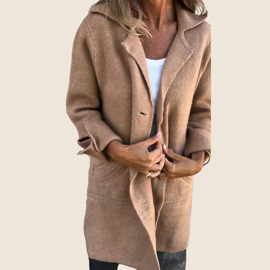Frankie | Lässiger Oversized-Mantel mit Revers