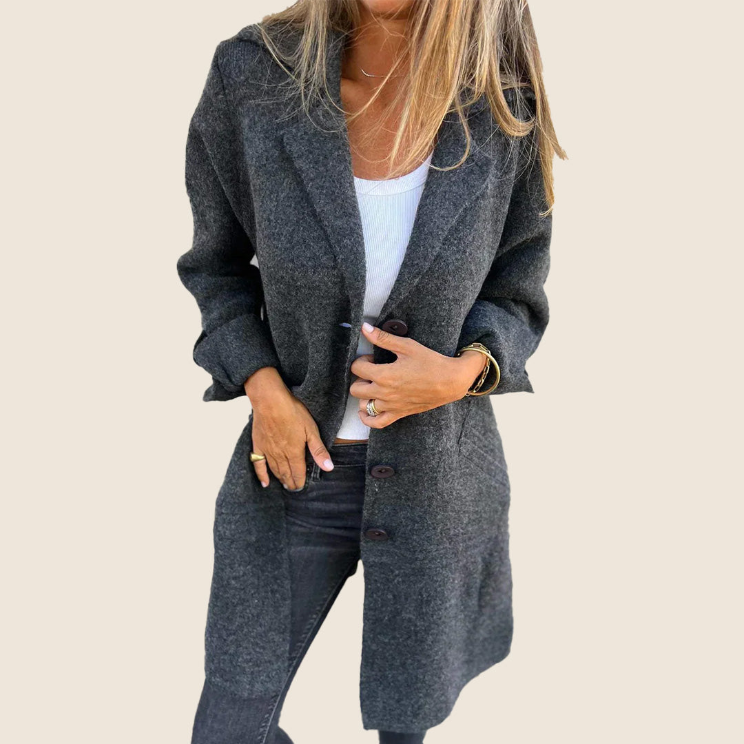 Frankie | Lässiger Oversized-Mantel mit Revers