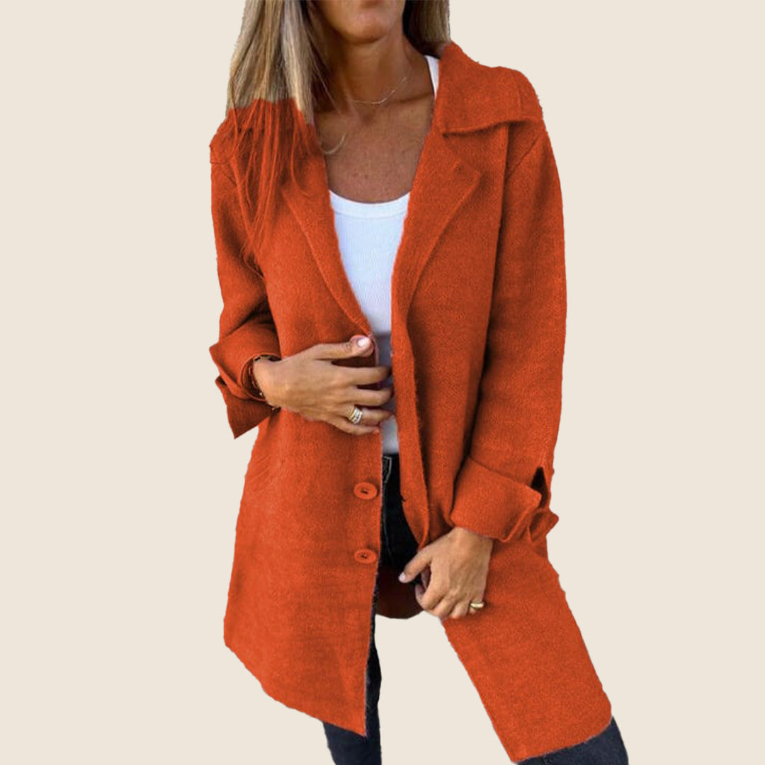 Frankie | Lässiger Oversized-Mantel mit Revers