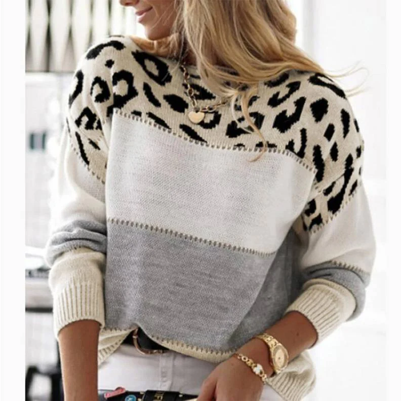 Cheyenne - Lässiger Pullover mit Leoparden-Design