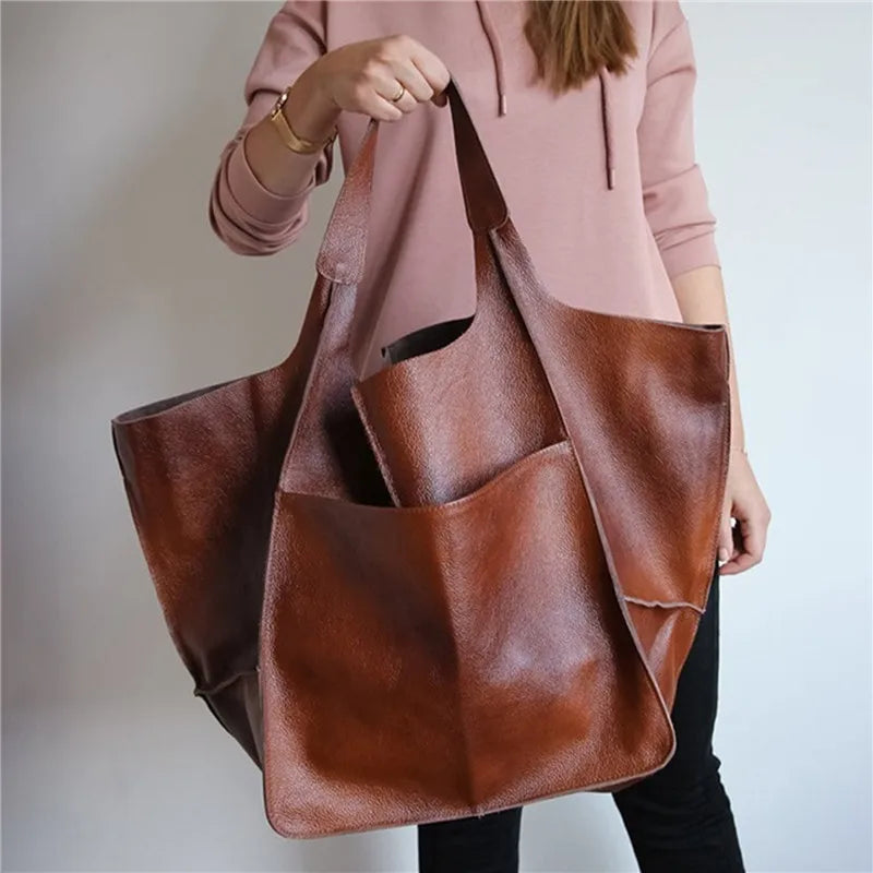 Laura | Vintage Lederhandtasche