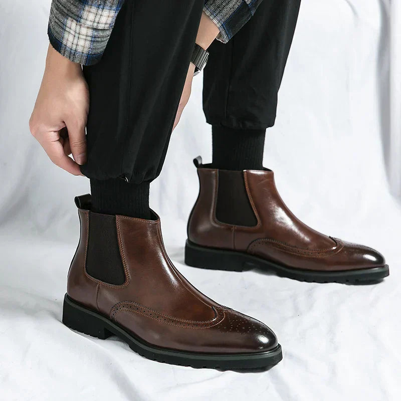 Dwight | Kunstleder Chelsea-Stiefel